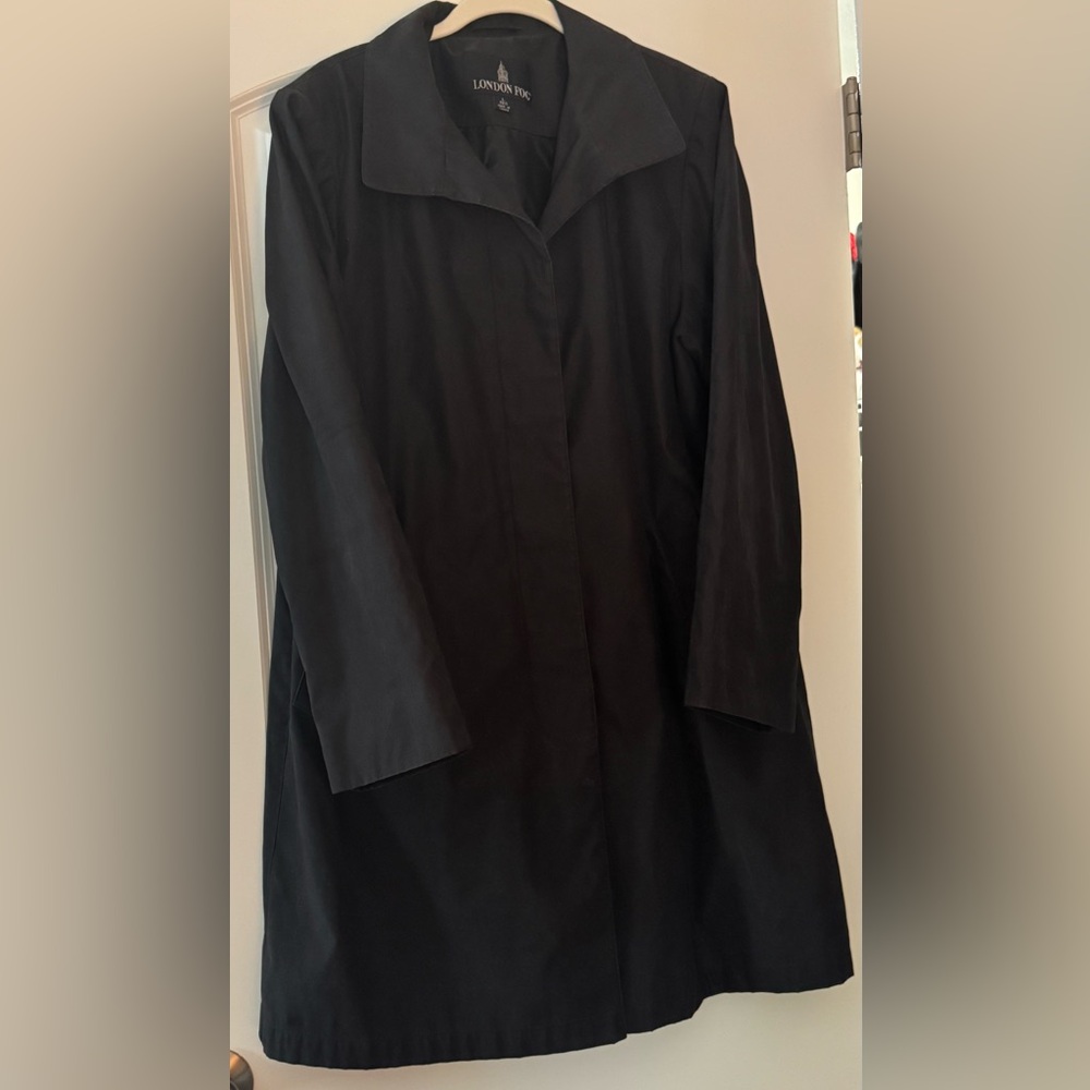 London Fog Black Trench Coat